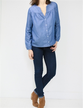 Snitmønster til skjortebluse