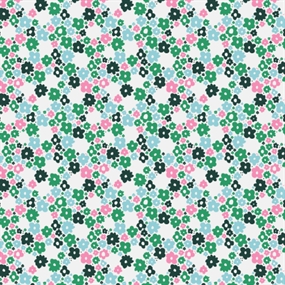 Cotton + Steel bomuld med små blomster