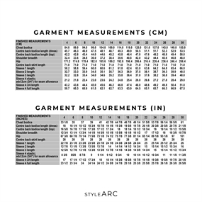 Symønster til kjole og top \'Porter Woven Pack\' fra StyleARC