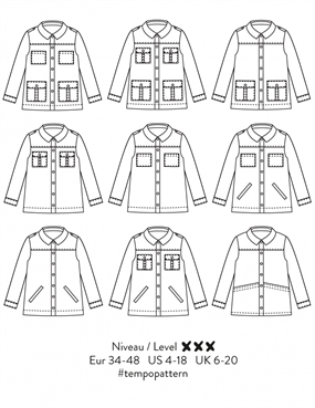 Symønster jakke \'Tempo\'